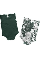 Colosseum Michigan State Spartans Baby Green Two Bits Tie Dye Set One Piece