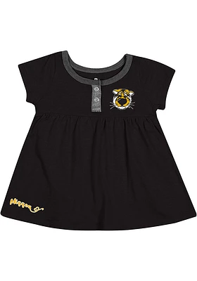 Colosseum Missouri Tigers Baby Girls Black Jessica Short Sleeve Dress