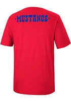 Wrangler SMU Mustangs Red Team Short Sleeve Fashion T Shirt