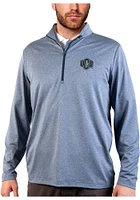 Antigua Central Oklahoma Bronchos Mens Navy Blue Rally Long Sleeve Qtr Zip Pullover