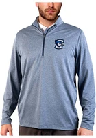 Antigua Creighton Bluejays Mens Navy Blue Rally Long Sleeve Qtr Zip Pullover