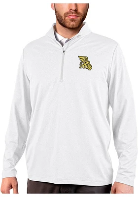 Antigua Missouri Western Griffons Mens White Rally Long Sleeve Qtr Zip Pullover