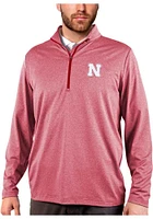 Antigua Nebraska Cornhuskers Mens Rally Long Sleeve Qtr Zip Pullover
