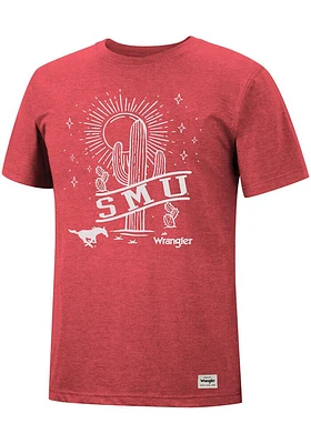 Wrangler SMU Mustangs Red Desert Short Sleeve Fashion T Shirt
