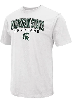 Colosseum Michigan State Spartans White Arch Name Mascot Version Short Sleeve T Shirt
