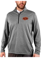 Antigua Oklahoma State Cowboys Mens Rally Long Sleeve Qtr Zip Pullover