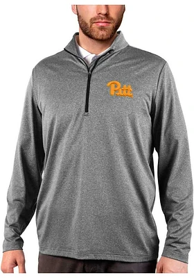 Antigua Pitt Panthers Mens Rally Long Sleeve Qtr Zip Pullover