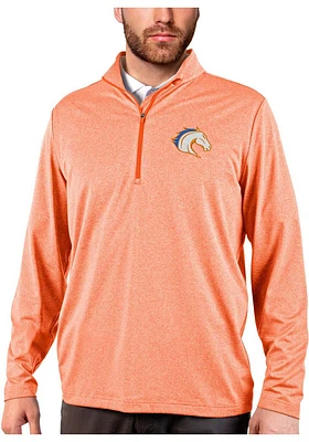 Antigua UTA Mavericks Mens Orange Rally Long Sleeve Qtr Zip Pullover