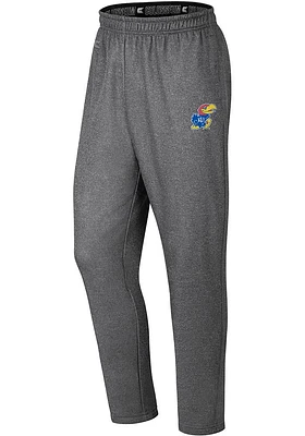 Colosseum Kansas Jayhawks Youth Grey Varsity Track Pants