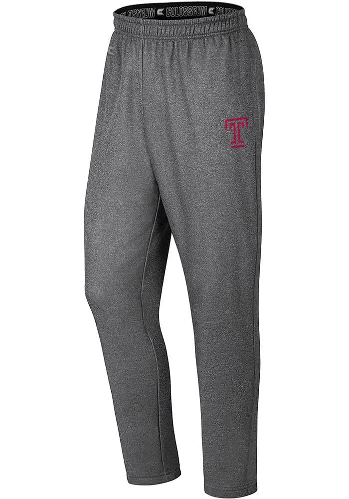 Colosseum Temple Owls Youth Grey Varsity Track Pants