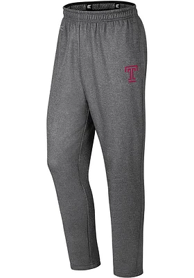 Colosseum Temple Owls Youth Grey Varsity Track Pants