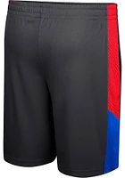 Colosseum Kansas Jayhawks Mens Black Very Thorough Shorts