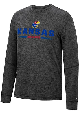 Colosseum Kansas Jayhawks Black Tournament Long Sleeve T Shirt