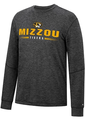 Colosseum Missouri Tigers Black Tournament Long Sleeve T Shirt