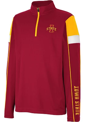 Colosseum Iowa State Cyclones Youth Cardinal Screever Long Sleeve Quarter Zip Shirt