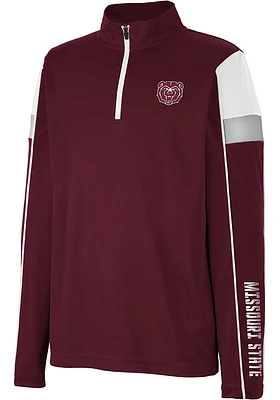Colosseum Missouri State Bears Youth Maroon Screever Long Sleeve Quarter Zip Shirt