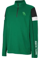 Colosseum North Texas Mean Green Youth Kelly Screever Long Sleeve Quarter Zip Shirt