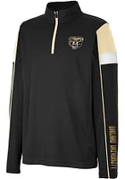 Colosseum Oakland University Golden Grizzlies Youth Black Screever Long Sleeve Quarter Zip Shirt