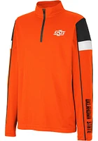 Colosseum Oklahoma State Cowboys Youth Orange Screever Long Sleeve Quarter Zip Shirt