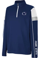 Colosseum Penn State Nittany Lions Youth Navy Blue Screever Long Sleeve Quarter Zip Shirt