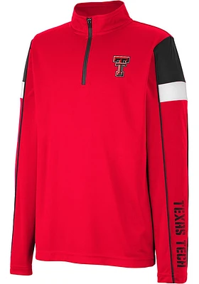 Colosseum Texas Tech Red Raiders Youth Screever Long Sleeve Quarter Zip Shirt