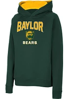 Colosseum Baylor Bears Youth Green Number 1 Long Sleeve Hoodie