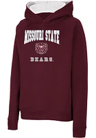 Colosseum Missouri State Bears Youth Maroon Number 1 Long Sleeve Hoodie