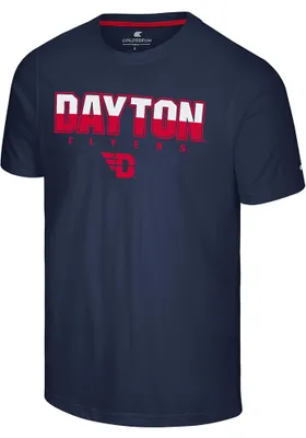 Colosseum Dayton Flyers White Crane Short Sleeve T Shirt