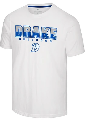 Colosseum Drake Bulldogs White Crane Short Sleeve T Shirt