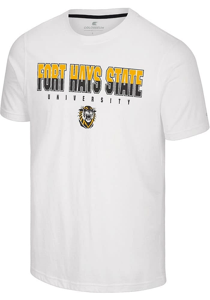 Colosseum Fort Hays State Tigers White Crane Short Sleeve T Shirt
