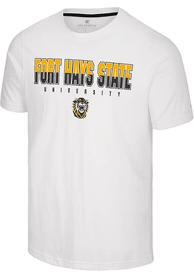 Colosseum Fort Hays State Tigers White Crane Short Sleeve T Shirt