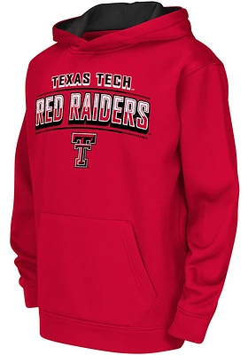 Colosseum Texas Tech Red Raiders Youth Block Name Drop Long Sleeve Hoodie
