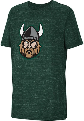 Colosseum Cleveland State Vikings Youth Green Knobby Primary Logo Short Sleeve T-Shirt