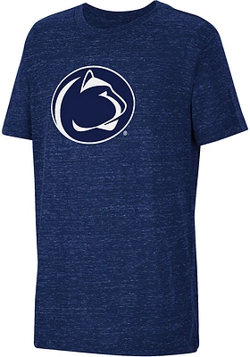 Colosseum Penn State Nittany Lions Youth Navy Blue Knobby Primary Logo Short Sleeve T-Shirt