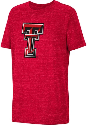Colosseum Texas Tech Red Raiders Youth Knobby Primary Logo Short Sleeve T-Shirt