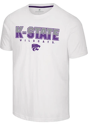 Colosseum K-State Wildcats White Crane Short Sleeve T Shirt