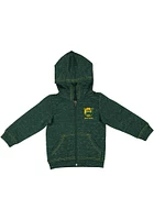 Colosseum Baylor Bears Toddler Knobby Long Sleeve Full Zip Sweatshirt - Green
