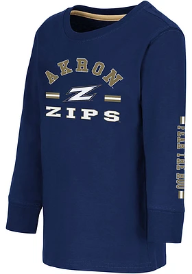 Colosseum Akron Zips Toddler Roof Top Long Sleeve T-Shirt