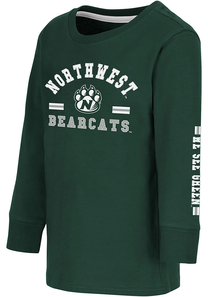 Colosseum Northwest Missouri State Bearcats Toddler Green Roof Top Long Sleeve T-Shirt