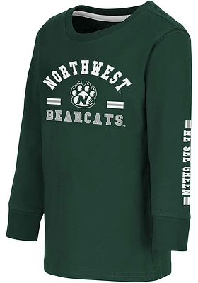 Colosseum Northwest Missouri State Bearcats Toddler Green Roof Top Long Sleeve T-Shirt