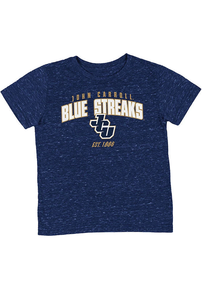 Colosseum John Carroll Blue Streaks Toddler Team Chant Short Sleeve T-Shirt
