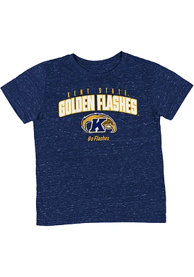 Colosseum Kent State Golden Flashes Toddler Navy Blue Team Chant Short Sleeve T-Shirt