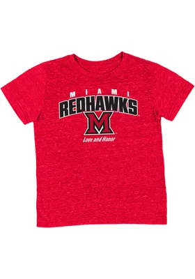 Colosseum Miami RedHawks Toddler Red Team Chant Short Sleeve T-Shirt