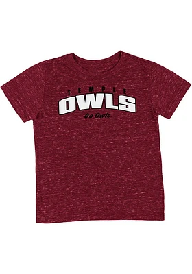 Colosseum Temple Owls Toddler Red Team Chant Short Sleeve T-Shirt