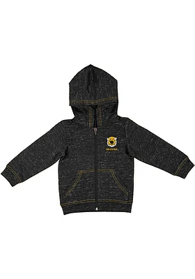 Colosseum Missouri Tigers Baby SMU Knobby Long Sleeve Full Zip Sweatshirt - Grey