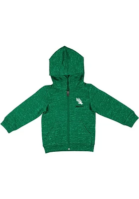 Colosseum North Texas Mean Green Baby SMU Knobby Long Sleeve Full Zip Sweatshirt