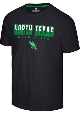 Colosseum North Texas Mean Green Black Crane Short Sleeve T Shirt