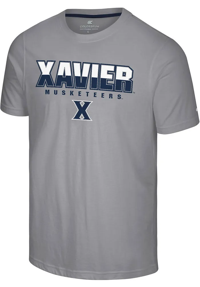 Colosseum Xavier Musketeers Grey Crane Short Sleeve T Shirt