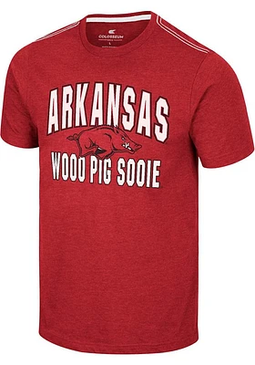 Colosseum Arkansas Razorbacks Crimson Iginition Short Sleeve T Shirt