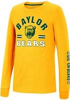 Colosseum Baylor Bears Youth Gold GCC SMU Roof Long Sleeve T-Shirt